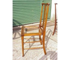 W. R. Lethaby for Morris & Co. A monumental set of seventeen Oak dining chairs - Thumbnail 2