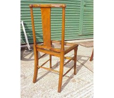 W. R. Lethaby for Morris & Co. A monumental set of seventeen Oak dining chairs - Thumbnail 4