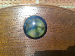 Shapland & Petter. A quality Shapland & Petter Hall robe with a turquoise blue Ruskin ceramic disc - Thumbnail 10
