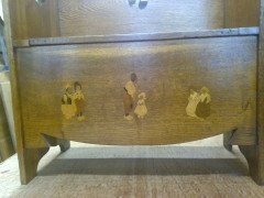 An Arts & Crafts Oak settle - Thumbnail 7