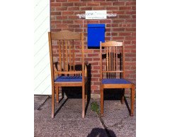 Shapland & Petter. A Well-Crafted set of six Arts & Crafts Oak dining chairs - Thumbnail 5