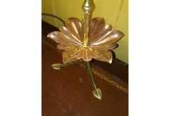 W. A. S. Benson. A brass and copper table lamp in the form of a large flower - Thumbnail 7