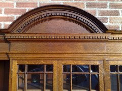 Howard and Sons. exquisite and fine quality (1/4 sawn) Oak breakfront bookcase - Thumbnail 8