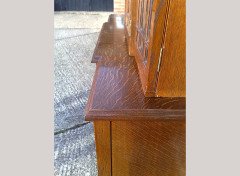 Howard and Sons. exquisite and fine quality (1/4 sawn) Oak breakfront bookcase - Thumbnail 15
