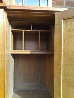 Howard and Sons. exquisite and fine quality (1/4 sawn) Oak breakfront bookcase - Thumbnail 22