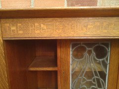 G M Ellwood for J S Henry. A stunning Arts and Crafts oak bureau bookcase - Thumbnail 7