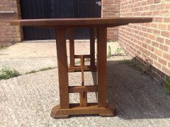 Paul Matt. An Arts & Crafts Oak eight seater 'Tretower' refectory dining table - Thumbnail 3