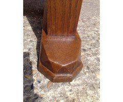 Paul Matt. An Arts & Crafts Oak eight seater 'Tretower' refectory dining table - Thumbnail 5