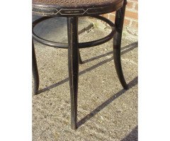 Fischel. Rare cane seat ebonised and gilt side chair - Thumbnail 5