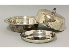 Liberty and Co. An Arts and Crafts silver plated muffin dish in the style of C R Ashbee - Thumbnail 2