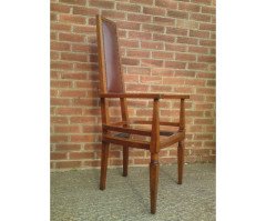 J. S. Henry Attributed, a good Glasgow style Oak Armchair - Thumbnail 2