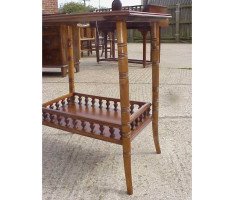 E. W. Godwin for Collinson & Lock. A pair of walnut sidetable - Thumbnail 2