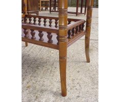 E. W. Godwin for Collinson & Lock. A pair of walnut sidetable - Thumbnail 3