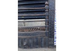 Thomas Jeckyll for Barnard Bishop and Barnard. Rare complete cast iron fire insert with original blue floral tiles - Thumbnail 12