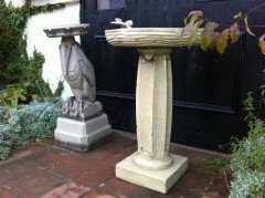 Liberty & Co. A rare Arts & Crafts stoneware bird bath - Thumbnail 5