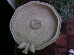 Liberty & Co. A rare Arts & Crafts stoneware bird bath - Thumbnail 8