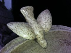 Liberty & Co. A rare Arts & Crafts stoneware bird bath - Thumbnail 13