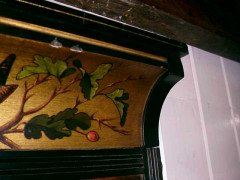 Aesthetic Movement Ebonised and burr walnut mirror - Thumbnail 6