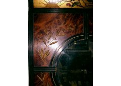 An Aesthetic Movement Ebonised and burr walnut mirror - Thumbnail 7