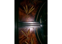 Aesthetic Movement Ebonised and burr walnut mirror - Thumbnail 9