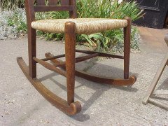 An Arts & Crafts Oak rocking chair - Thumbnail 8