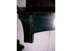 Aesthetic Movement Ebonised and burr walnut mirror - Thumbnail 10
