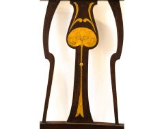 Liberty & Co. An Arts Crafts inlaid mahogany side chair. - Thumbnail 3