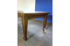 A good Arts and Crafts 1/4 sawn oak extending dining table - Thumbnail 3