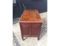 A rare well designed very Well-Crafted Arts Crafts metamorphic knee hole quarter sawn Oak architects or artist desk - Thumbnail 5