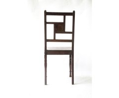 Bruce Talbert. Anglo-Japanese walnut hall chair - Thumbnail 4