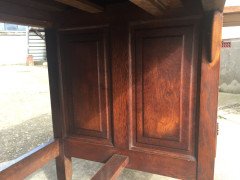 Rare well designed very Well-Crafted Arts Crafts metamorphic knee hole quarter sawn Oak architects or artist desk - Thumbnail 19
