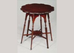 George Jack for Morris & Co. Attributed, a mahogany shaped circular table - Thumbnail 1