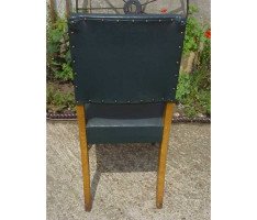 A set of 22 Well-Crafted Oak Gothic Revival upholstered dining chairs - Thumbnail 5