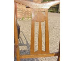 Liberty & Co. A set of three rush seat dining chairs in the manner of C. F. A Voysey - Thumbnail 7