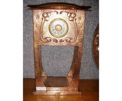 Hale. An Arts & Crafts hand formed copper clock - Thumbnail 1