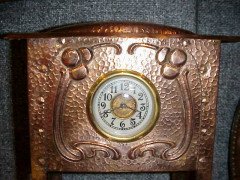 Hale. An Arts & Crafts hand formed copper clock - Thumbnail 2