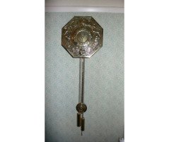 Margaret Gilmour Attributed, a good Glasgow School brass wall clock - Thumbnail 1