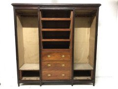 Rare aesthetic movement wardrobe with Pre-Raphaelite style maidens - Thumbnail 10