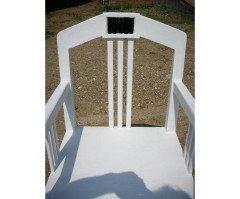 A secessionist three seater bench with a matching pair of Armchair - Thumbnail 8