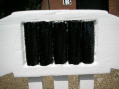 A secessionist three seater bench with a matching pair of Armchair - Thumbnail 9