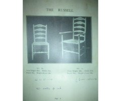 Ernest Gimson for Edward Gardiner. Set of six dining chairs called 'The Russell' - Thumbnail 6