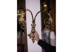 Arts & Crafts Three-branch Brass Ceiling Light - Thumbnail 21