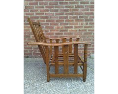 A Well-Crafted Arts & Crafts reclining Oak Armchair - Thumbnail 3