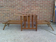 A Well-Crafted Arts & Crafts reclining Oak Armchair - Thumbnail 4