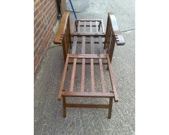 A Well-Crafted Arts & Crafts reclining Oak Armchair - Thumbnail 6