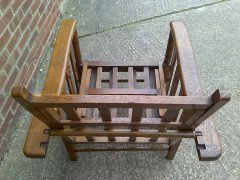 A Well-Crafted Arts & Crafts reclining Oak Armchair - Thumbnail 8