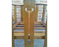 A Well-Crafted Arts & Crafts reclining Oak Armchair - Thumbnail 10