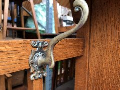 A Large Well-Crafted Glasgow-Style Oak Hallstand - Thumbnail 8