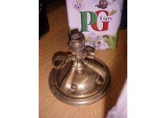 An Arts & Crafts brass ceiling light for a low ceiling - Thumbnail 2
