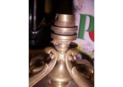 An Arts & Crafts brass ceiling light for a low ceiling - Thumbnail 5